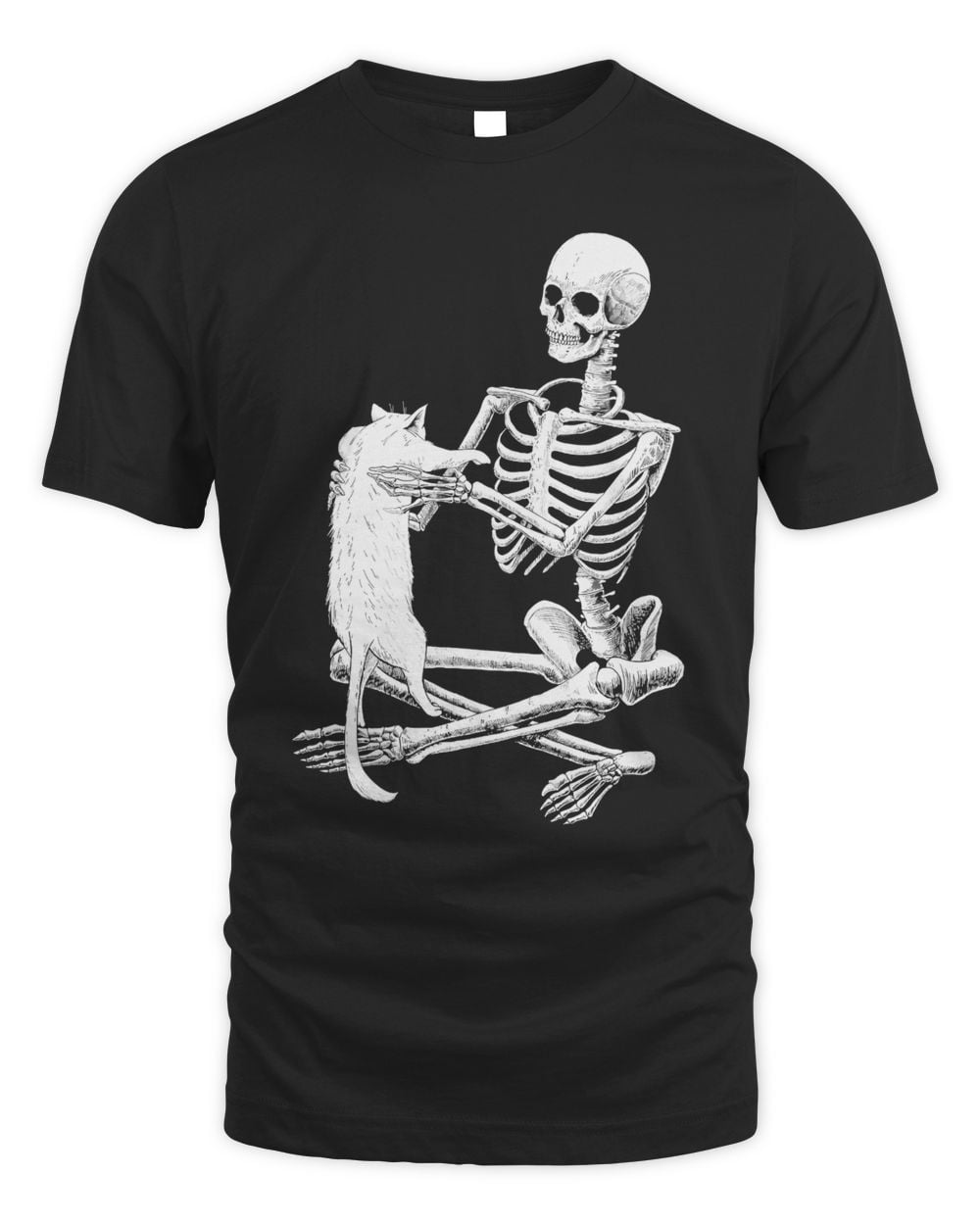 (Front) Skeleton And A Cat