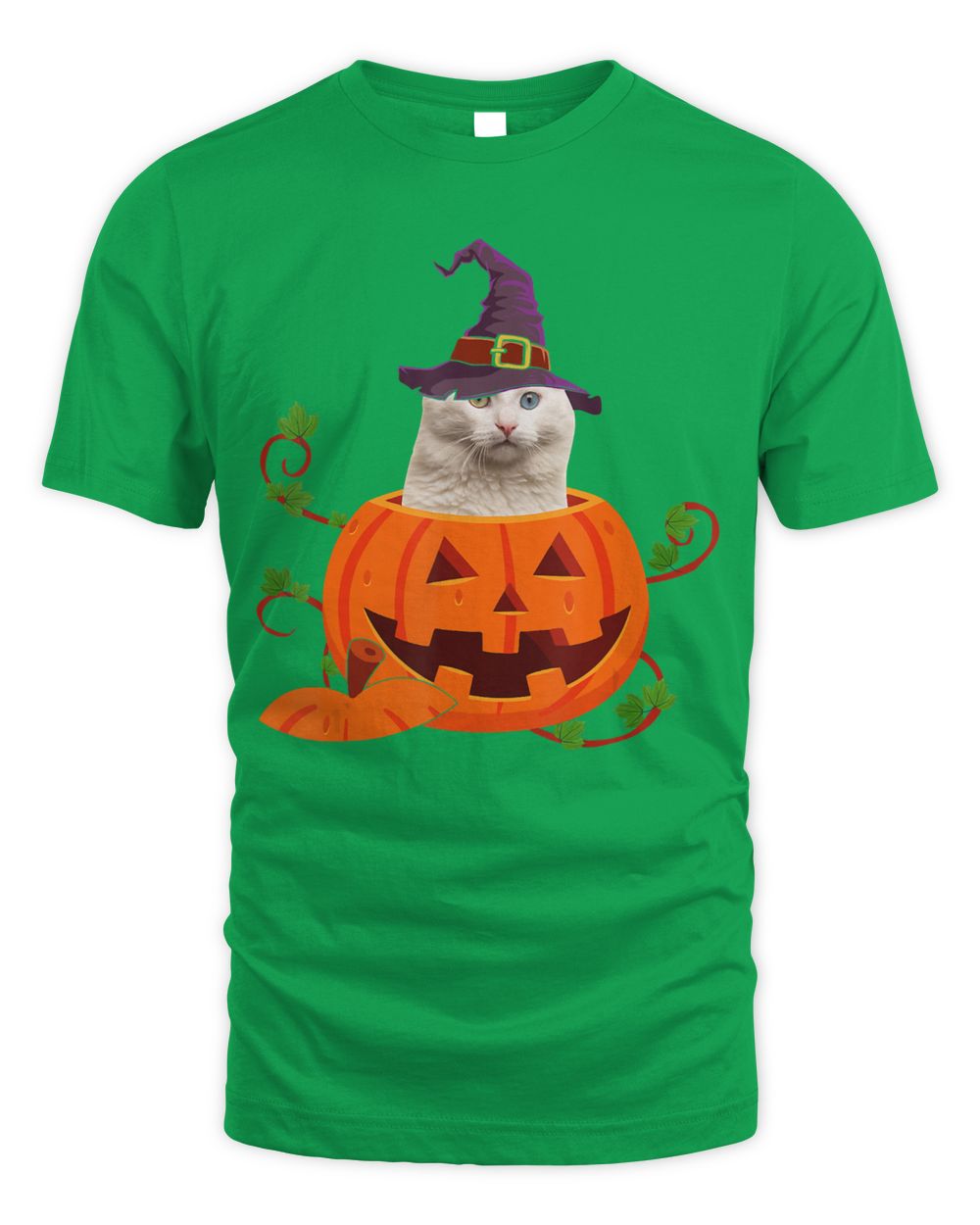 Cat Lover Gifts Funny Turkish Angora Pumpkin Halloween T-Shirt
