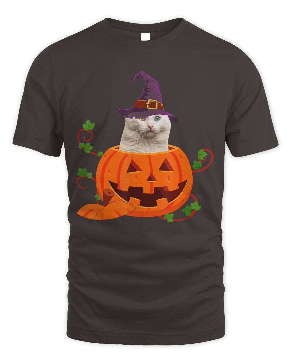 Cat Lover Gifts Funny Turkish Angora Pumpkin Halloween T-Shirt