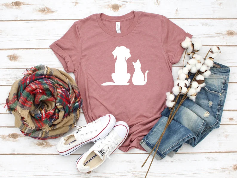 Funny Dog and Cat Shirt: Animal Lover Tee