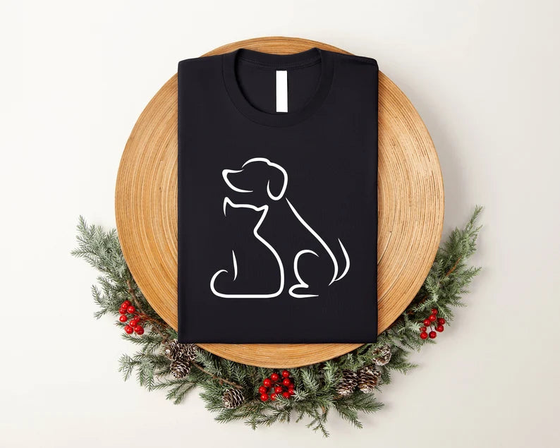 Cat And Dog Owner Shirt, Dog and Cat Bestfriends Shirt, Pet Lover Shirt, Gift For Cat Lover, Dog Lover Shirt, Pet Lover Gift, Dog Lover Gift