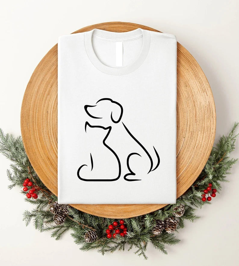 Cat And Dog Owner Shirt, Dog and Cat Bestfriends Shirt, Pet Lover Shirt, Gift For Cat Lover, Dog Lover Shirt, Pet Lover Gift, Dog Lover Gift