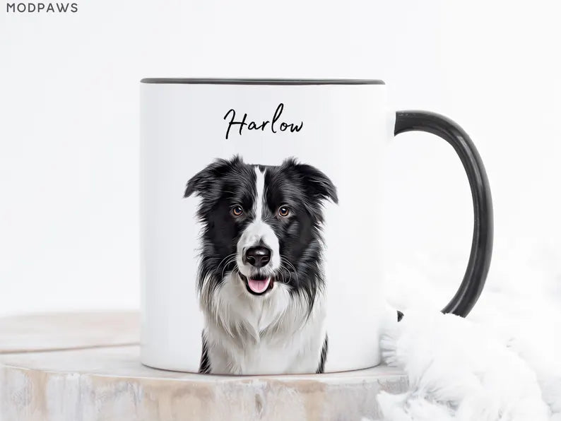 Custom Pet Mug with Photo + Name – Personalized Dog or Cat Coffee Cup, Custom Pet Mugs, Dog Mom Mug, Cat Dad Mug, New Dog Gift Canada